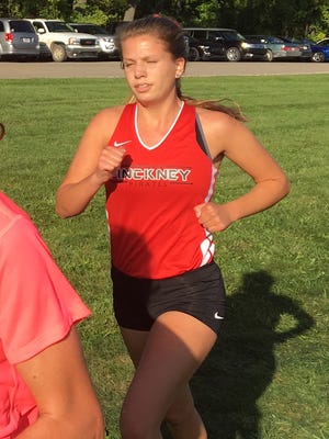 Pinckney's Isabella Garcia finished 19th in the Portage Invitational, leading the Pirates to a fourth-place finish.