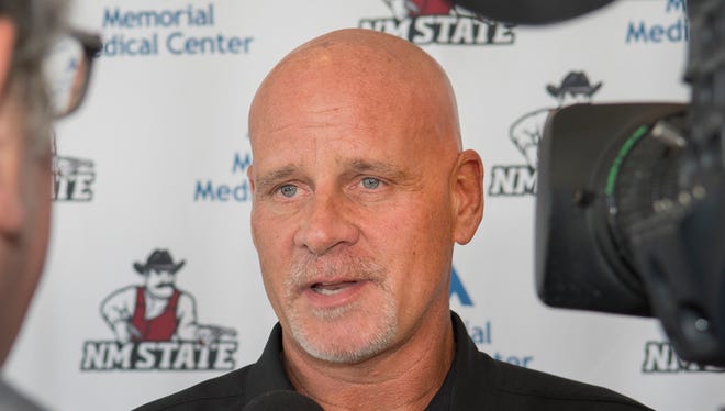 New Mexico State head football coach Doug Martin begins his fifth season as the Aggies open practice on Monday.