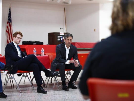 U.S. Reps. Joe Kennedy, III, and Beto O'Rourke speak