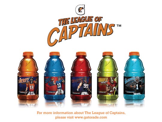 Peyton Manning and Eli Manning joined three other NFL stars to form Gatorade's “The League of Captains" in 2014. Each captain had their own limited-time Gatorade bottle as well as a digital comic.