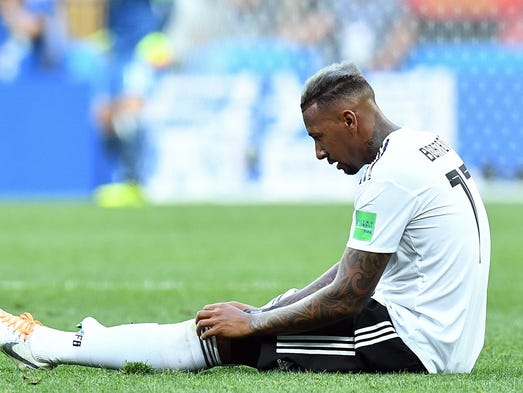 Jerome Boateng during Germany's opening loss to Mexico.