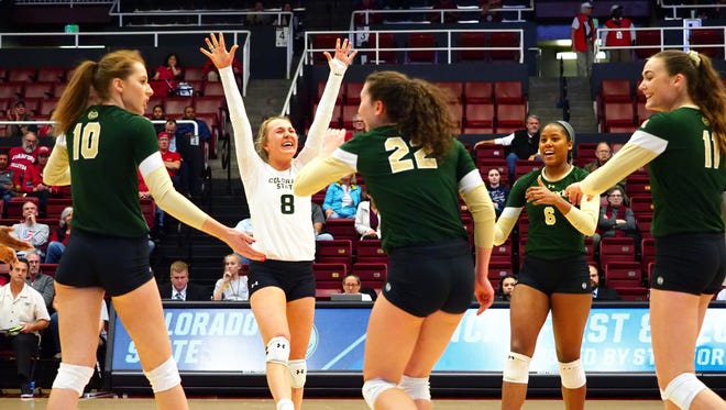 The CSU volleyball team beat Michigan 3-1 in the first round of the NCAA tournament on Friday at Stanford.