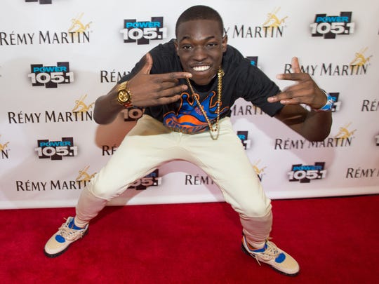 Bobby Shmurda arrives at Power 105.1's Powerhouse 2014 at Barclays Center in Brooklyn, New York on Oct. 30, 2014.