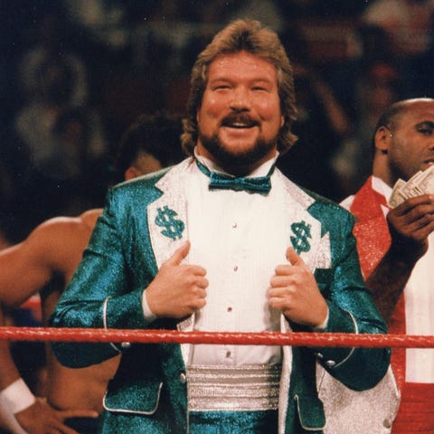 "Million Dollar Man" Ted DiBiase in his wrestling 