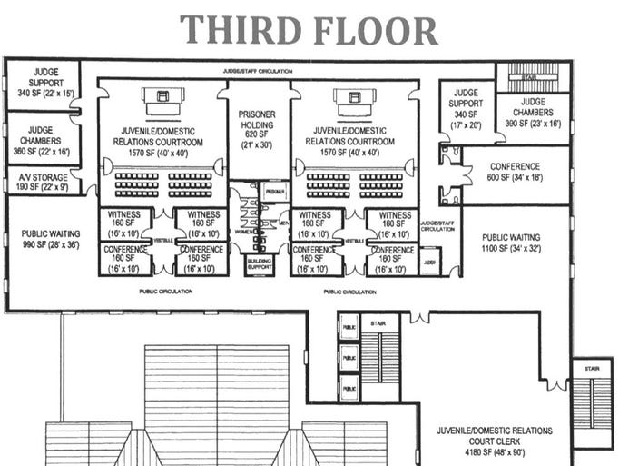 Augusta County Courthouse floor plans Lineage Design