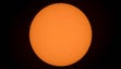 A view of the sun as seen from Nashville, Tenn., prior