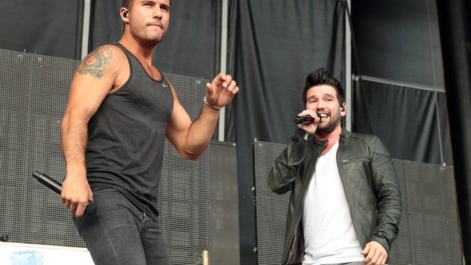Dan + Shay will perform at the New Country on the River festival in Trenton on Saturday.