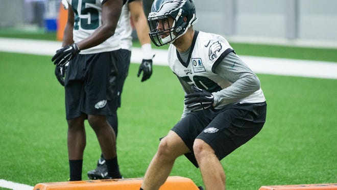 Eagles middle linebacker Joe Walker will miss the season with a torn ACL.