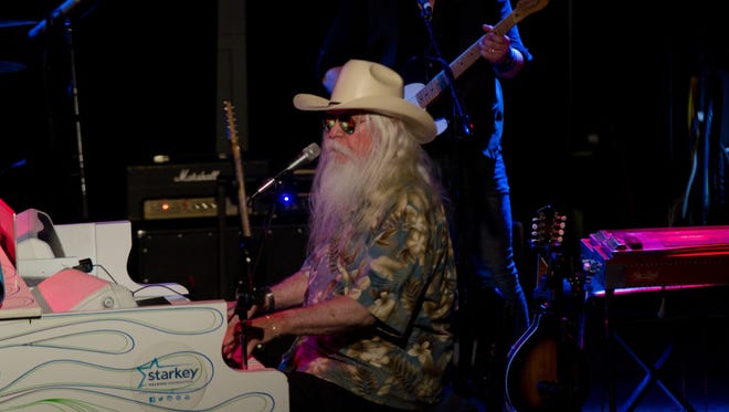 Leon Russell in concert at Vinyl Music Hall with Greg Hester.