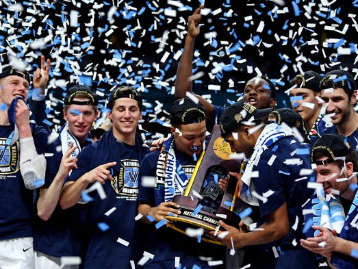 Apr 2, 2018; San Antonio, TX, USA; Villanova Wildcats