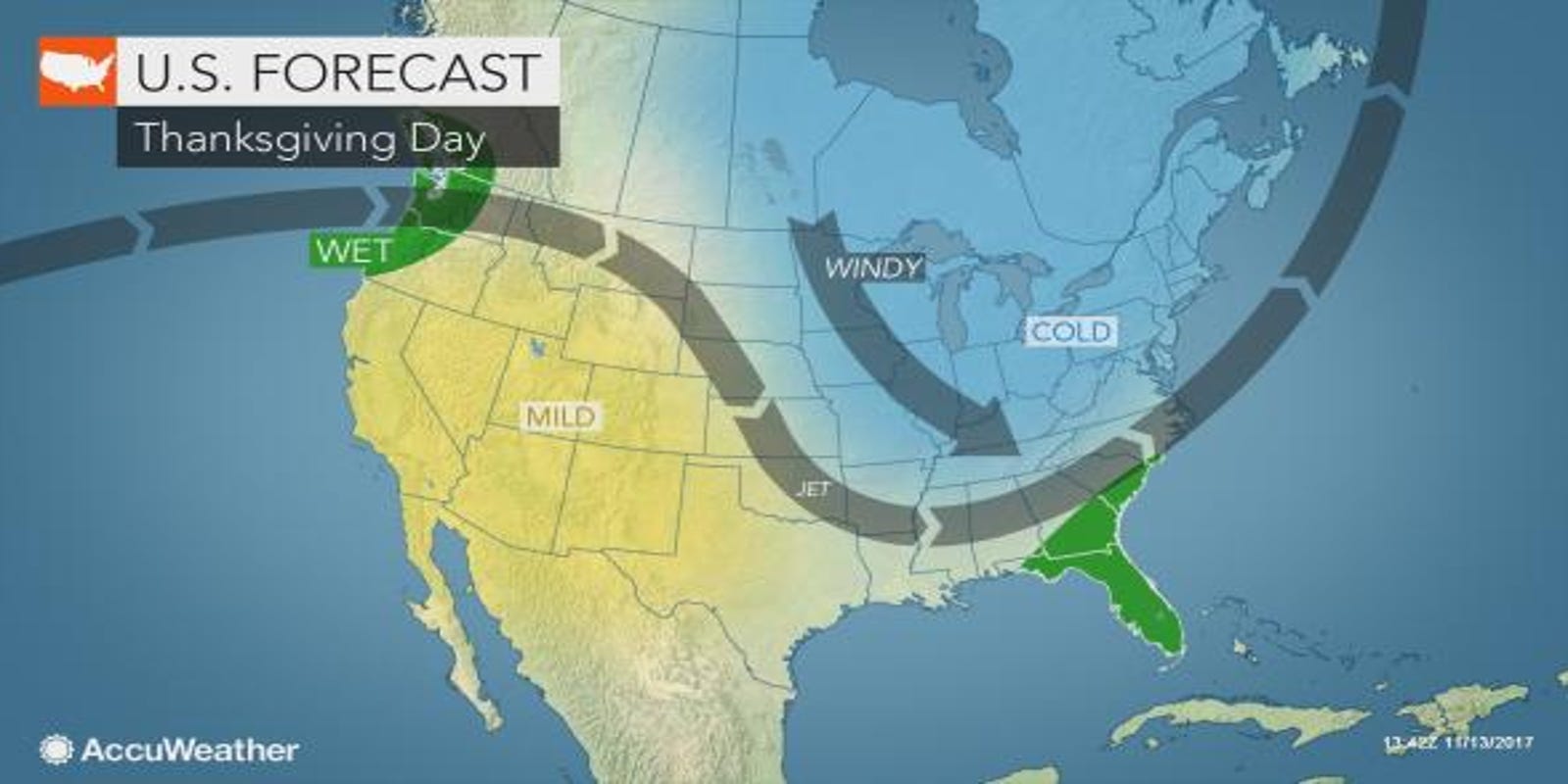 Weather Will it snow on Thanksgiving?
