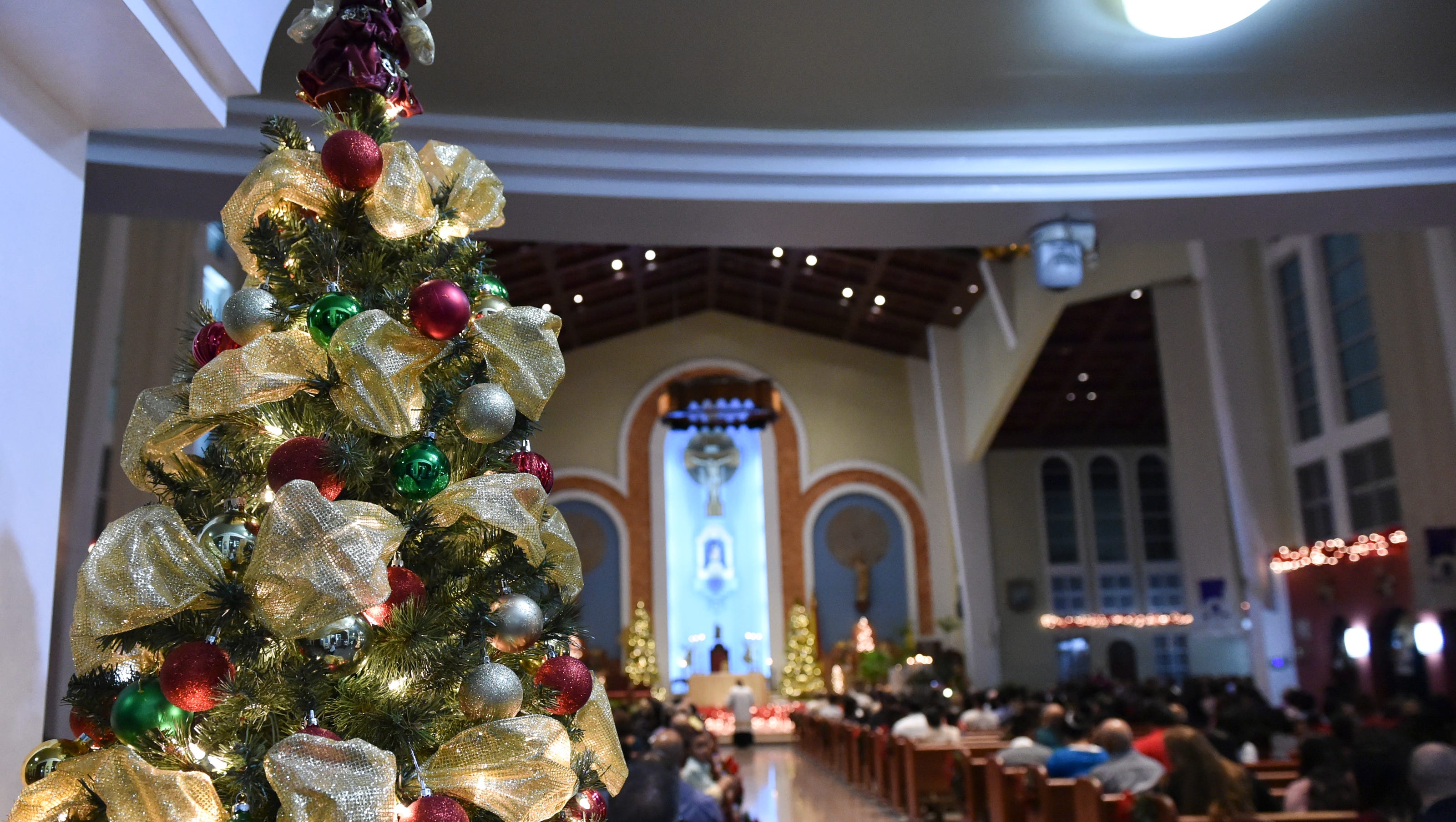 Mass schedule for Christmas Eve, Christmas