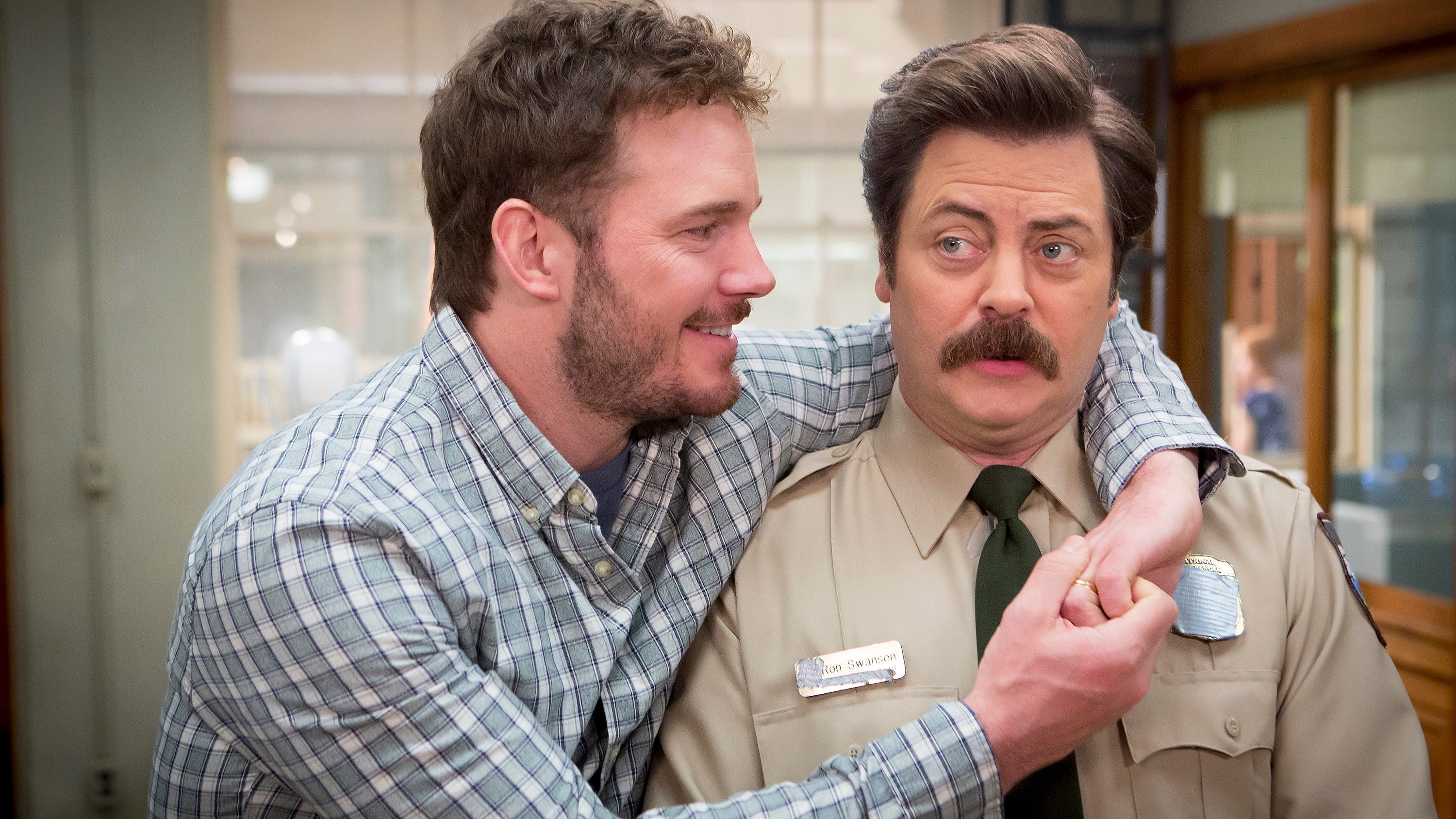 Nick Offerman Shared His Favorite Parks And Rec Scene And It S A Chris Pratt Classic