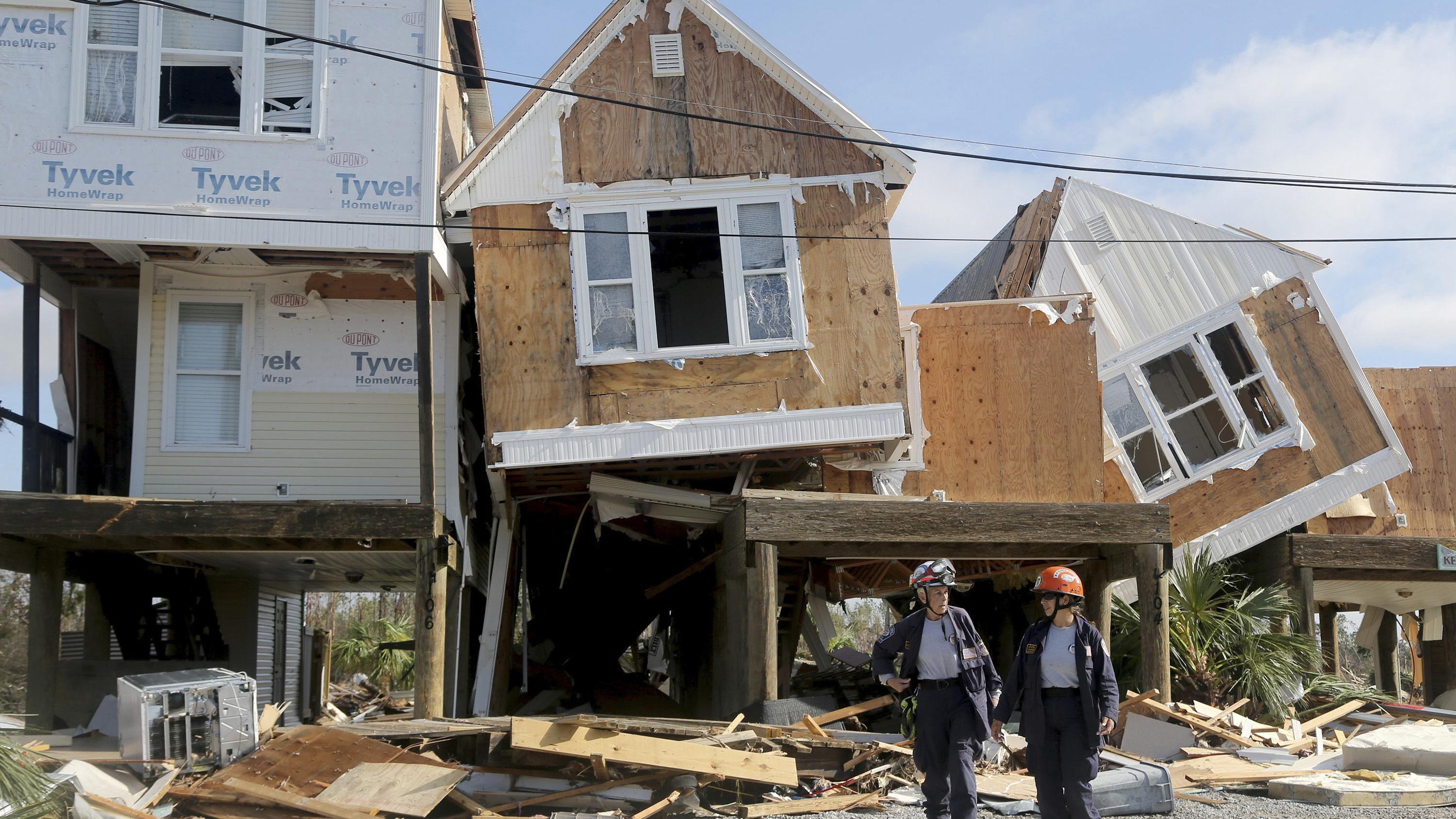 Unimaginable Destruction Hurricane Smashes Rows Of Houses