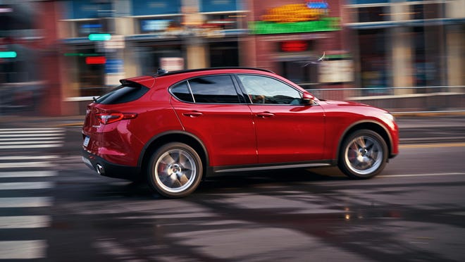 FCA is recalling more than 60,000 cars and SUVs worldwide, including the 2018 Stelvio, shown, for cruise control problems.