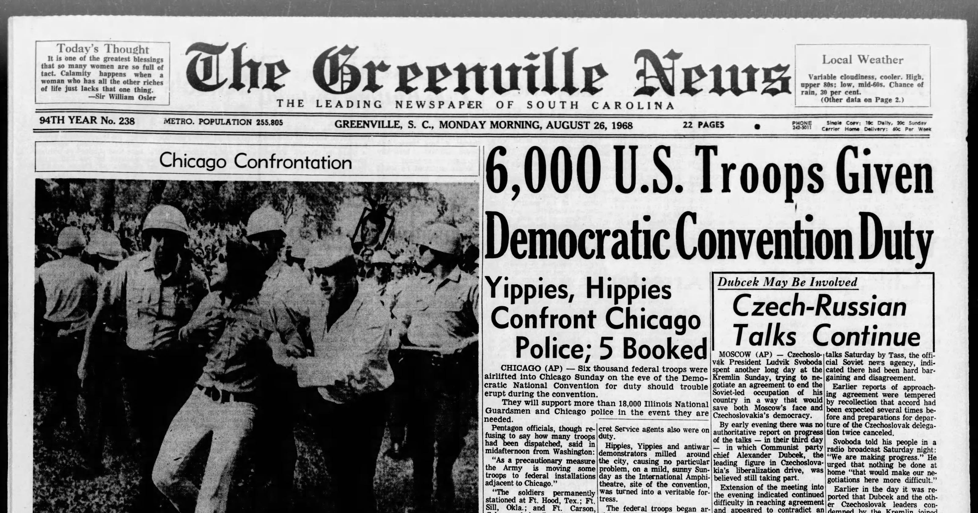 Image result for clashes mar the 1968 democratic convention in chicago