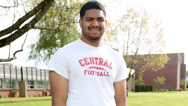 Central's Marlon Tuipulotu was a state champion wrestler as a junior.
