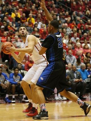 Iowa State's Georges Niang looks to shoot the ball during the Cyclones' in over Buffalo.