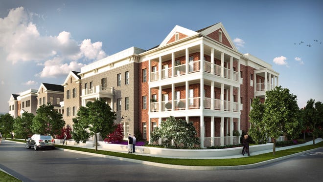 A rendering of the new Charleston condominiums at Westhaven in Franklin. Prices range from the mid-$350,000s to the $380,000s, said Regent homes President David McGowan.