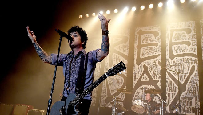 Green Day will perform Aug. 16 at Klipsch Music Center.