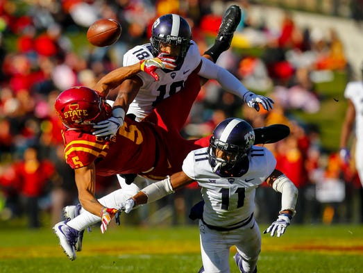 Iowa State Cyclones wide receiver Allen Lazard (5)