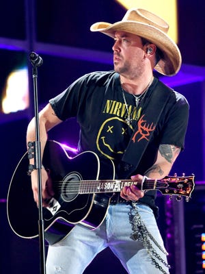 Jason Aldean performs during the 2017 iHeartCountry Festival May 6 in Austin, Texas.