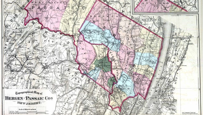 There were just 12 townships in Bergen County in 1872.