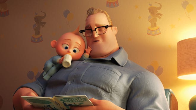 Bob navigates life at home with the kids in “Incredibles 2.”