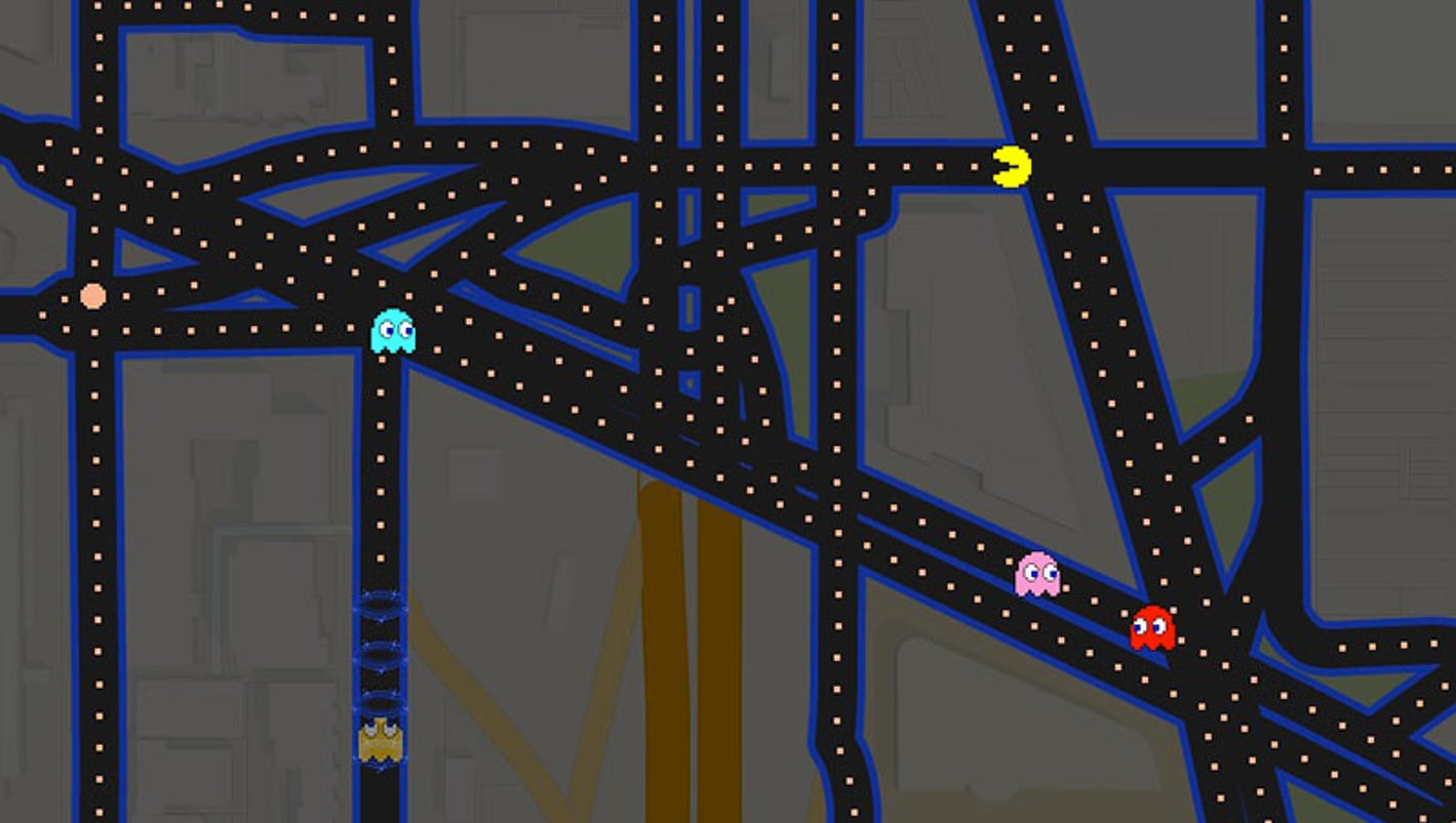Here's how to play PacMan on Google Maps