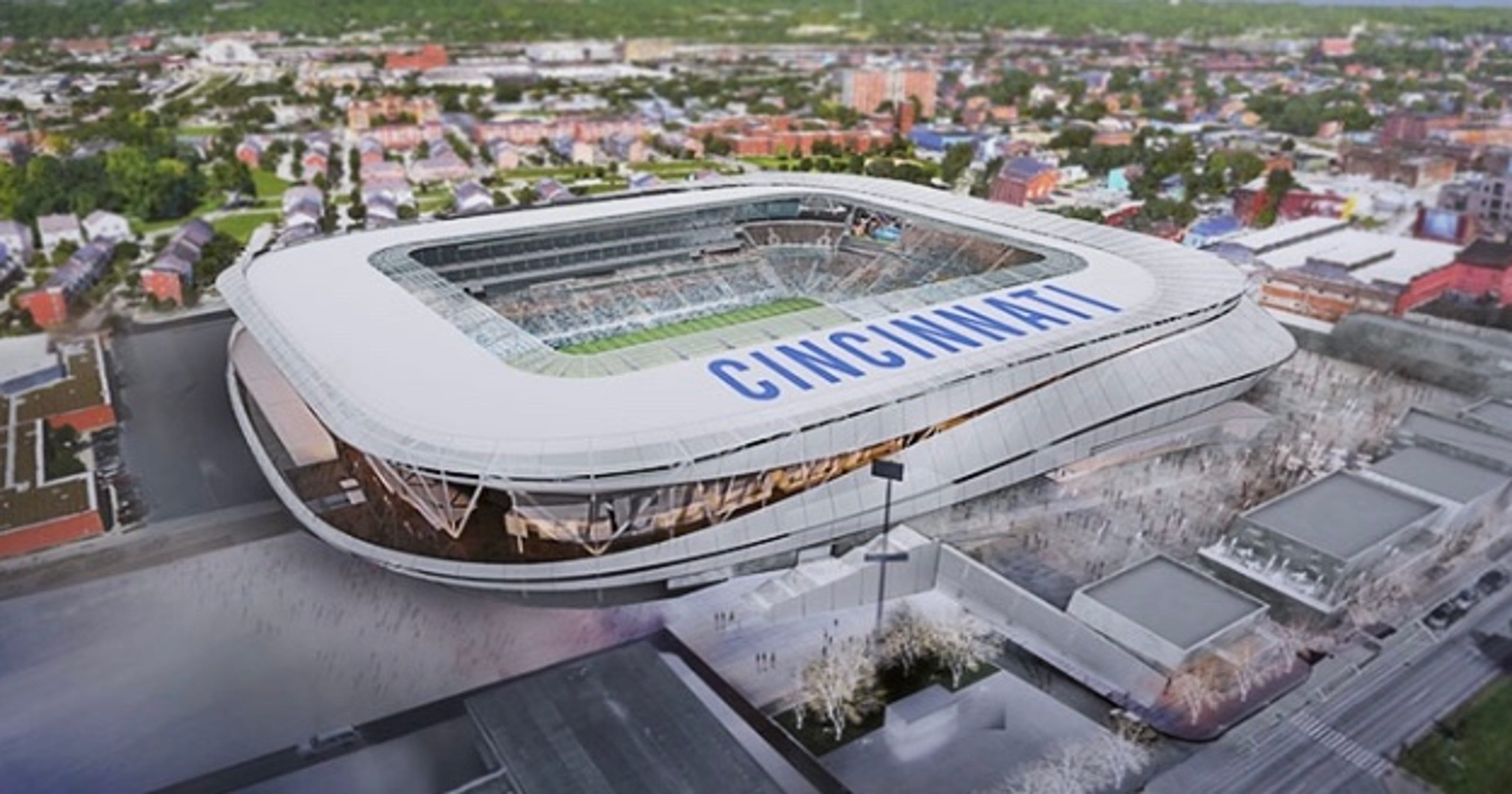 FC Cincinnati stadium groundbreaking today, but issues over land