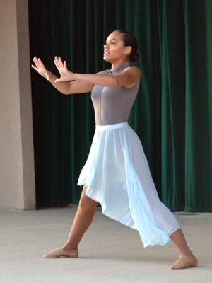 Aubree Mills in her individual performance.