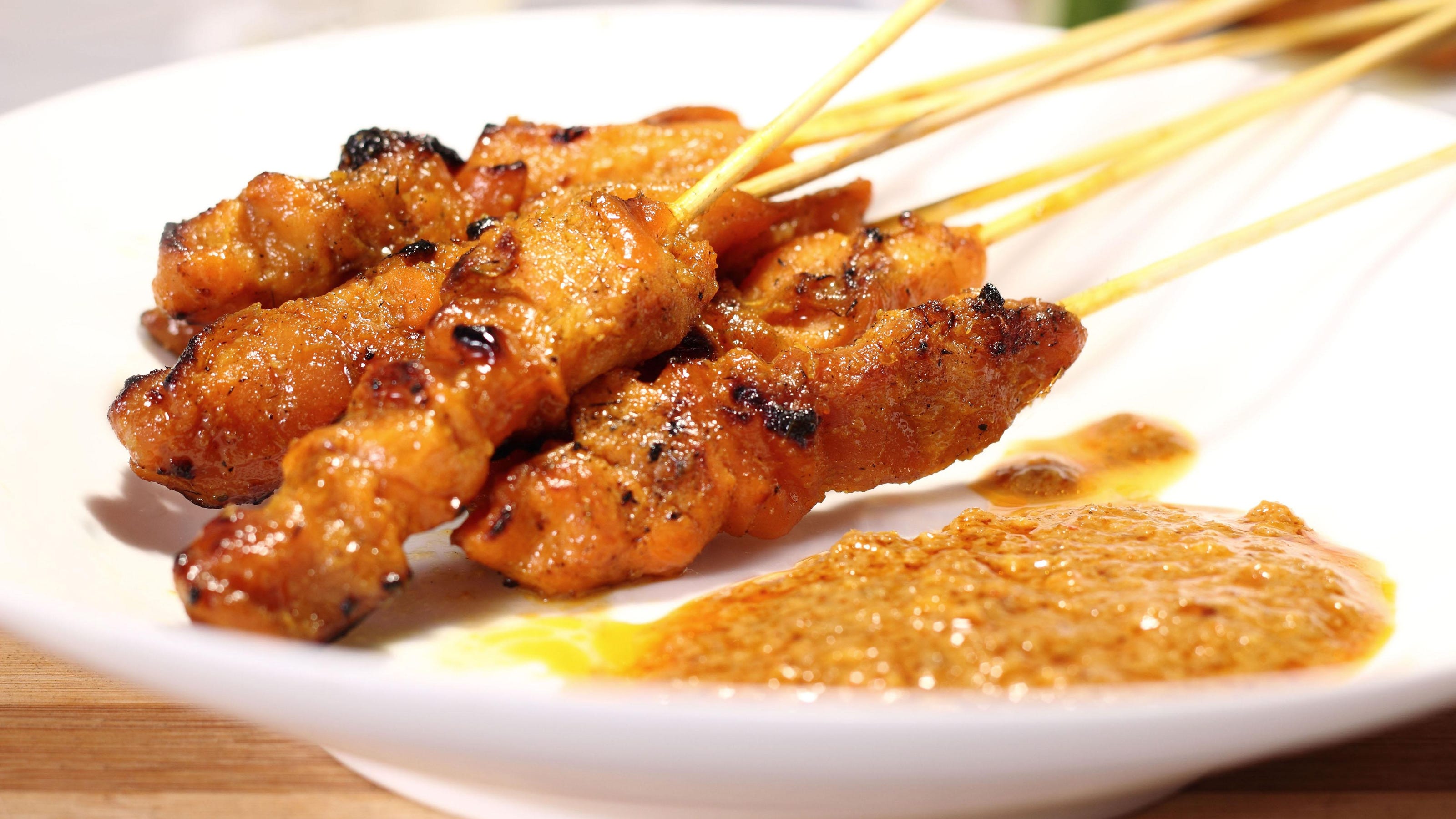 Quick-to-prepare chicken satay