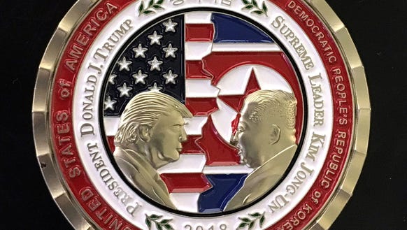 U.S. and North Korea Peace Talks commemorative 'Challenge