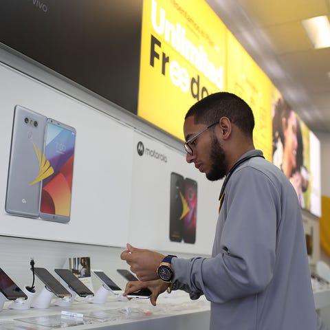 Jeffrey Quintana a sales rep at a Sprint store...