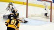 Nashville Predators goalie Pekka Rinne (35) lets in