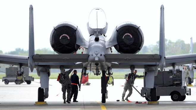 There are 21 A-10 attack planes at Selfridge, and operations related to the jet support 180 full-time jobs and nearly 300 part-time jobs there. The military has said replacing the A-10 fleet with the F-35 joint strike fighter would save more than $4.7 billion.