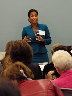 Mecca Santana, vice president of diversity and community relations for the Westchester Medical Center Health Network, was among five panelists at the Dutchess County Regional Chamber of Commerce’s Women’s Leadership Alliance’s recent Concrete Ceiling event in Poughkeepsie. The event looked at barriers women of color face in their professional advancement.