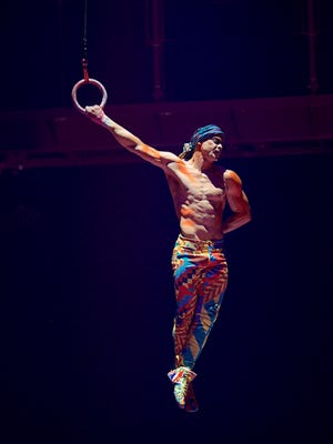 Yann Arnaud during a Cirque du Soleil performance in Toronto. Arnaud died March 18 after falling while performing during a show in Tampa, Fla.