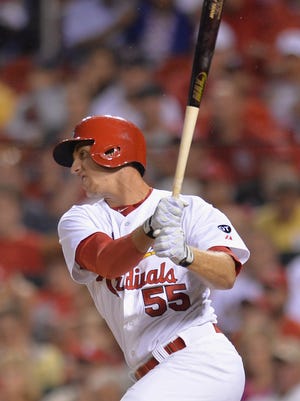 Cardinals rookie left fielder Stephen Piscotty leads the team with a .333 batting average since his first start on July 21.
