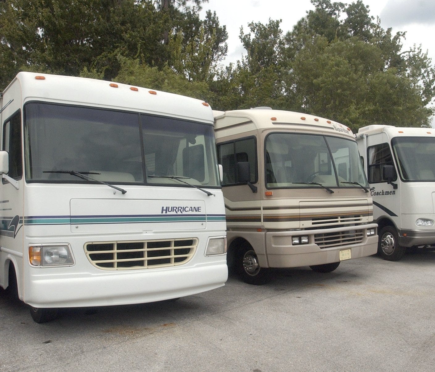 Recreational vehicles are shown at RV World of Lakeland, Fla., Sept. 23, 2003.