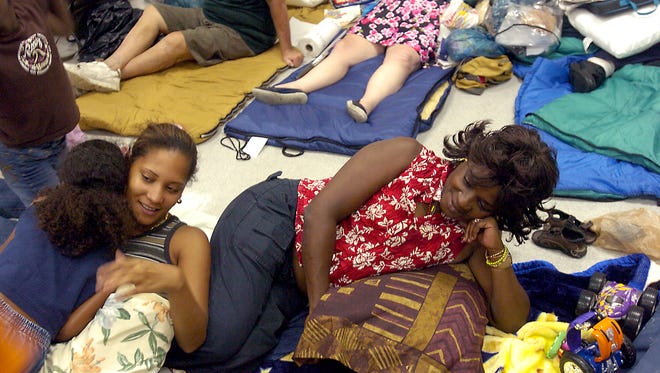 In 2004, many Treasure Coast residents hunkered down at shelters during Hurricane Frances and Hurricane Jeanne.
