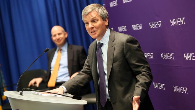 Navient President and CEO Jack Remondi at a ribbon-cutting event for the company's headquarters in Wilmington.