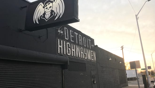 The clubhouse of the Detroit Highwaymen on Michigan Avenue in southwest Detroit.