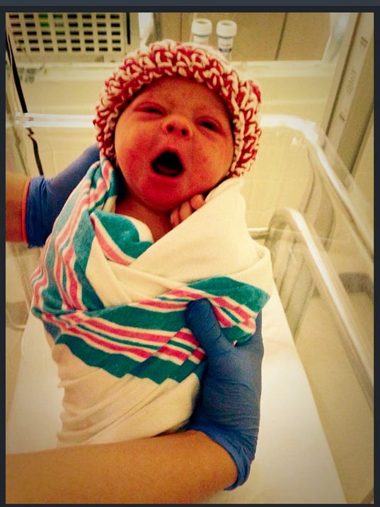 Meet the first Burlington-born baby of 2015