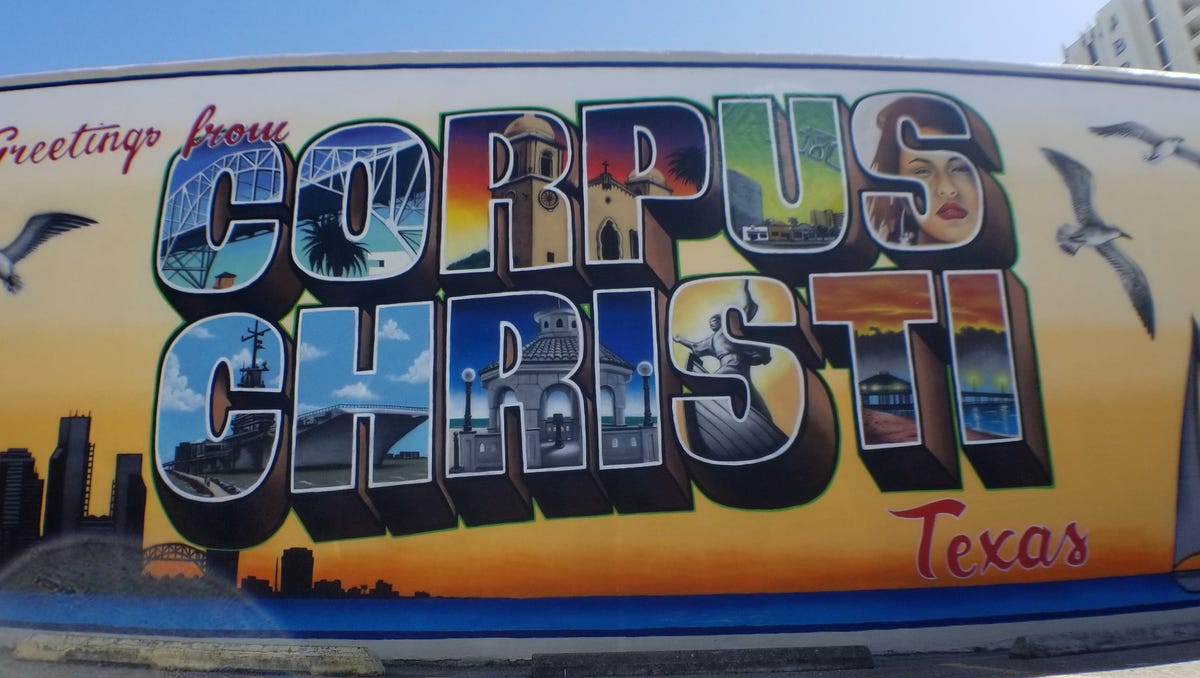 Greetings From Corpus Christi Postcard Mural Brightens Up Downtown
