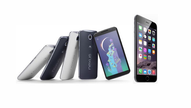 Google and Apple renew their smartphone fight by entering the phablet space with the Nexus 6 and iPhone 6 Plus.