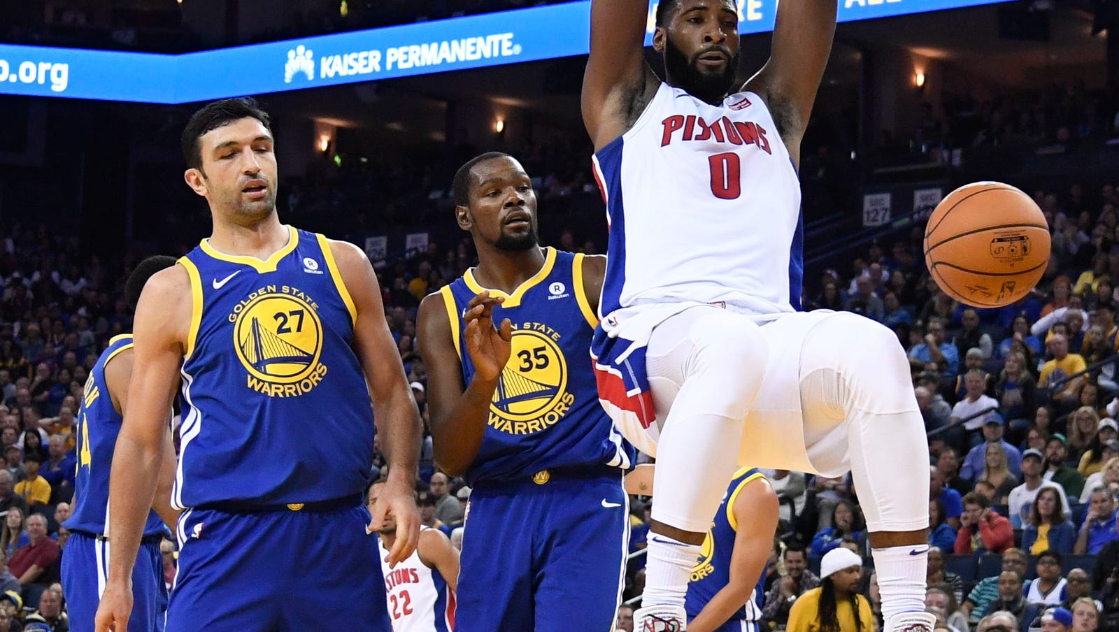 Detroit Pistons stun NBA champion Warriors on the road, 115107