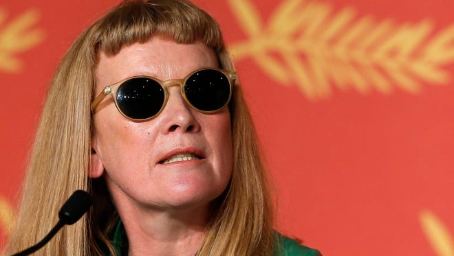 British director Andrea Arnold attends the media conference for "American Honey" at the 69th annual Cannes Film Festival in France.