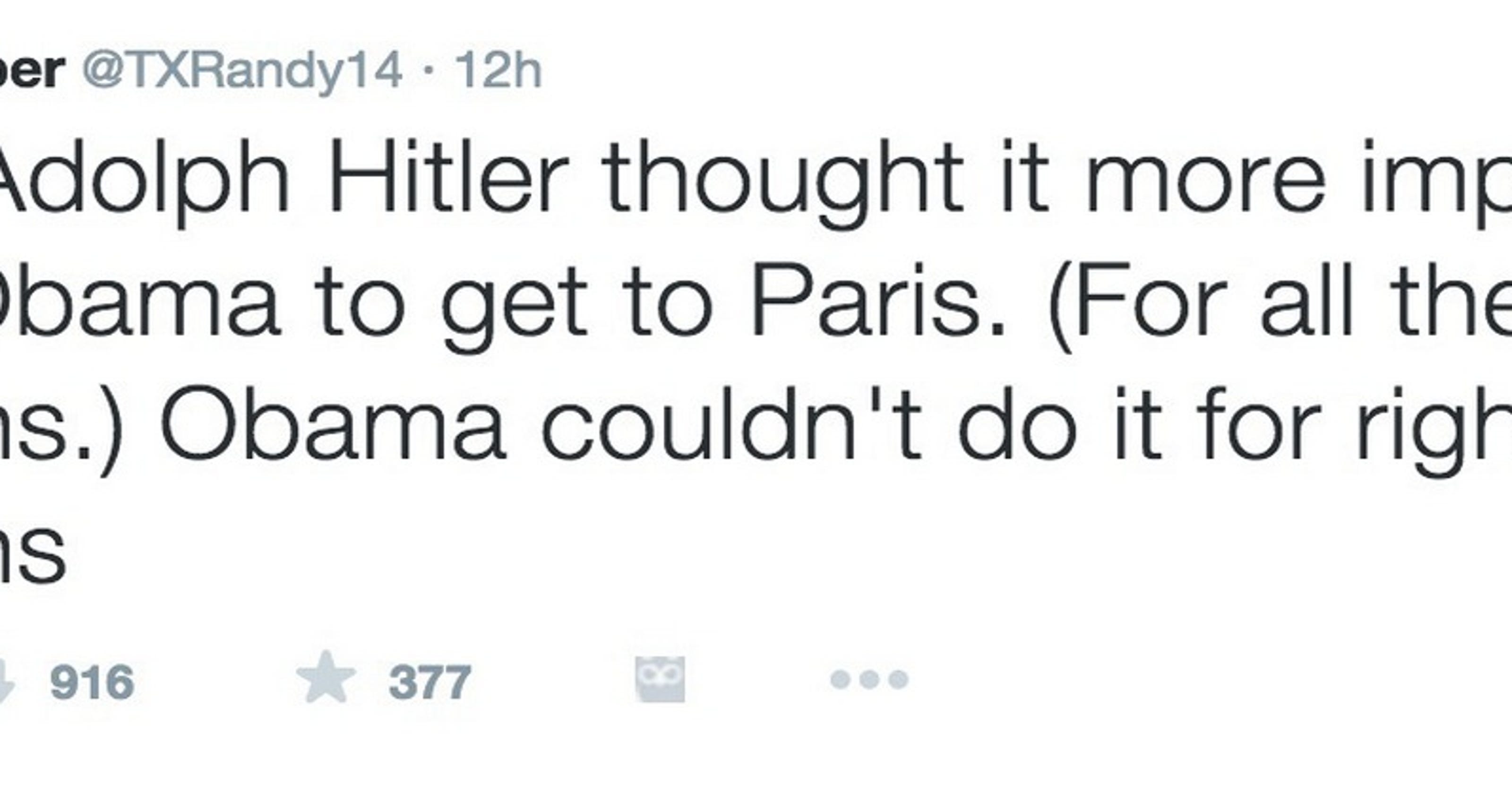 Texas lawmaker apologizes for offensive ObamaHitler tweet