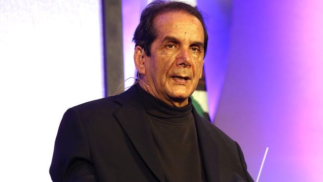 Influential commentator Charles Krauthammer speaks during the Desert Town Hall Speaker Series presented by the Berger Foundation at the Renaissance Esmeralda Resort and Spa in Indian Wells Wednesday.
